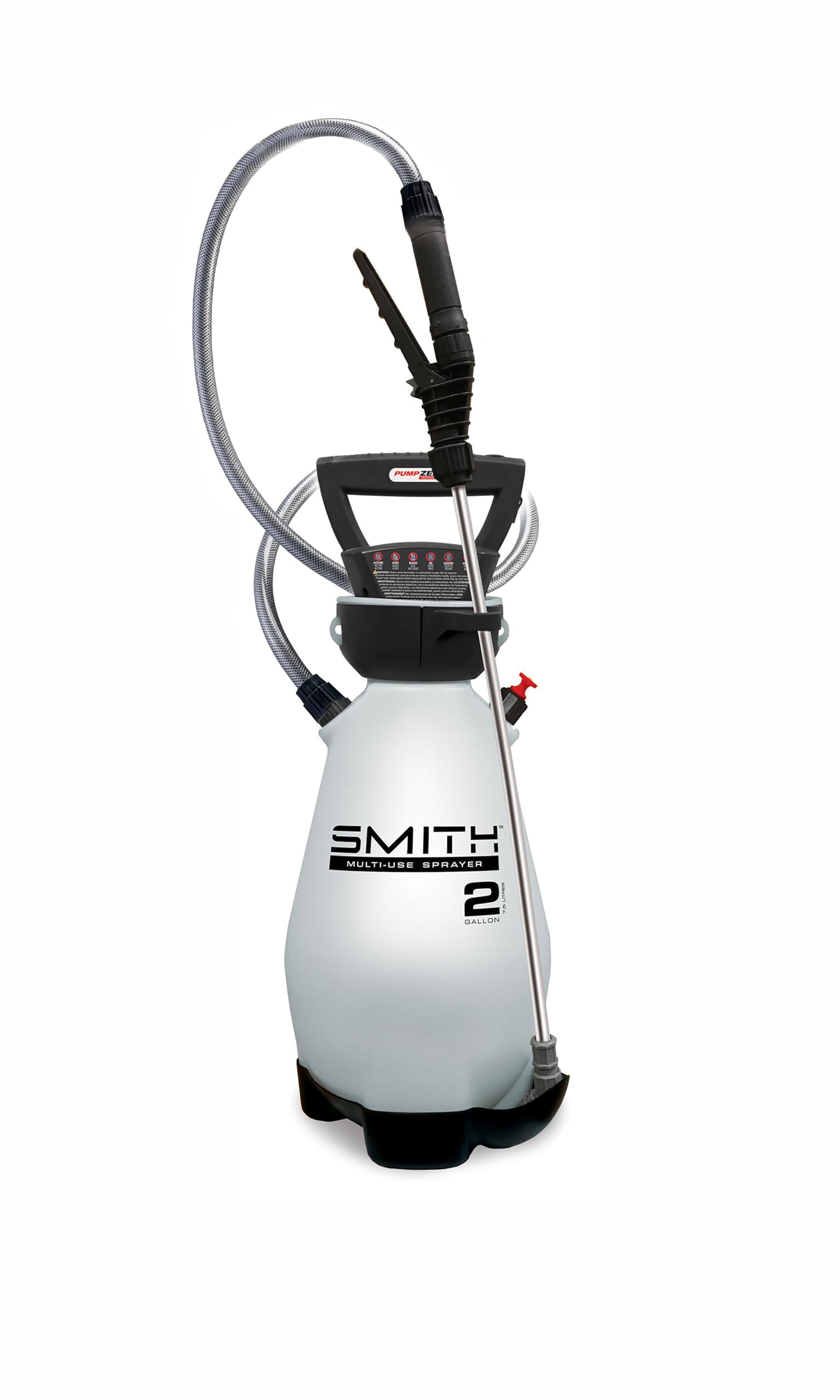 Smith Multi-Use Sprayer battery-powered pump for effortless spraying in gardens.