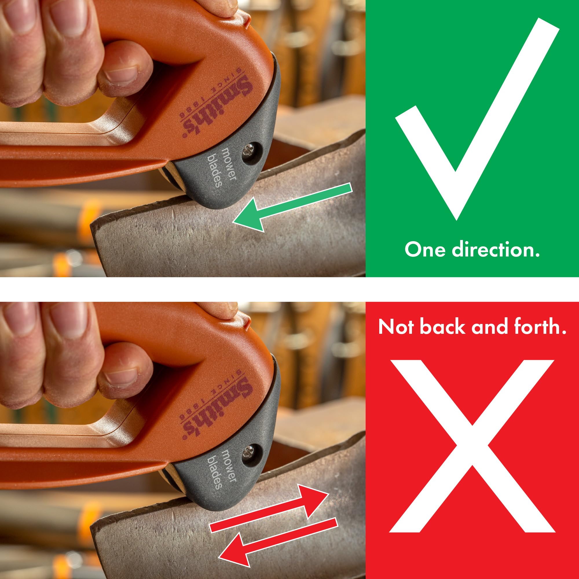 Preset carbide edge delivers quick sharpening with few pulls