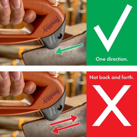 Preset carbide edge delivers quick sharpening with few pulls