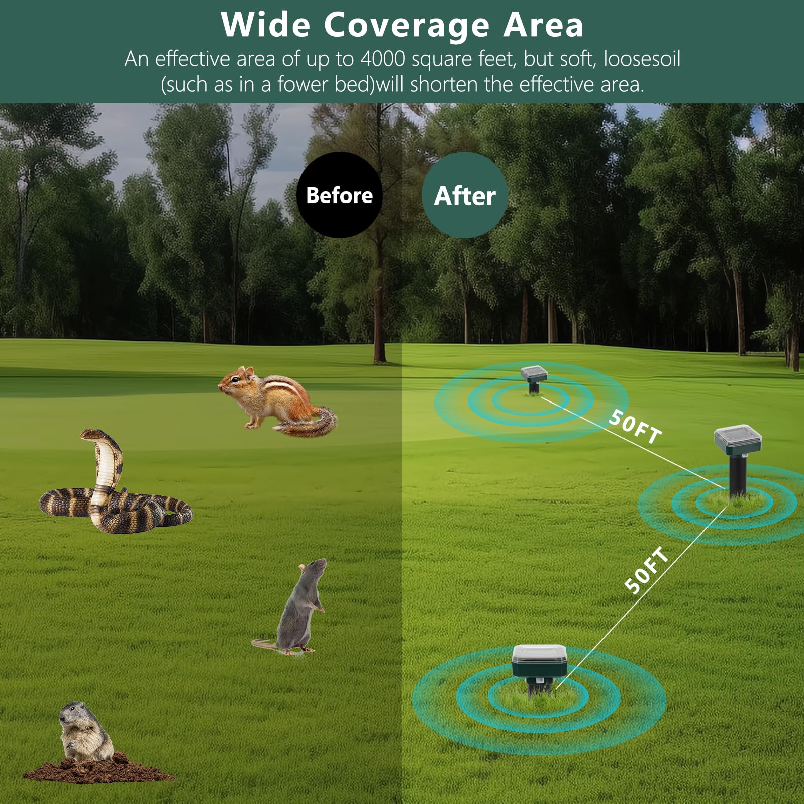 SMKRKNG 8-pack deterrents offer broader lawn coverage