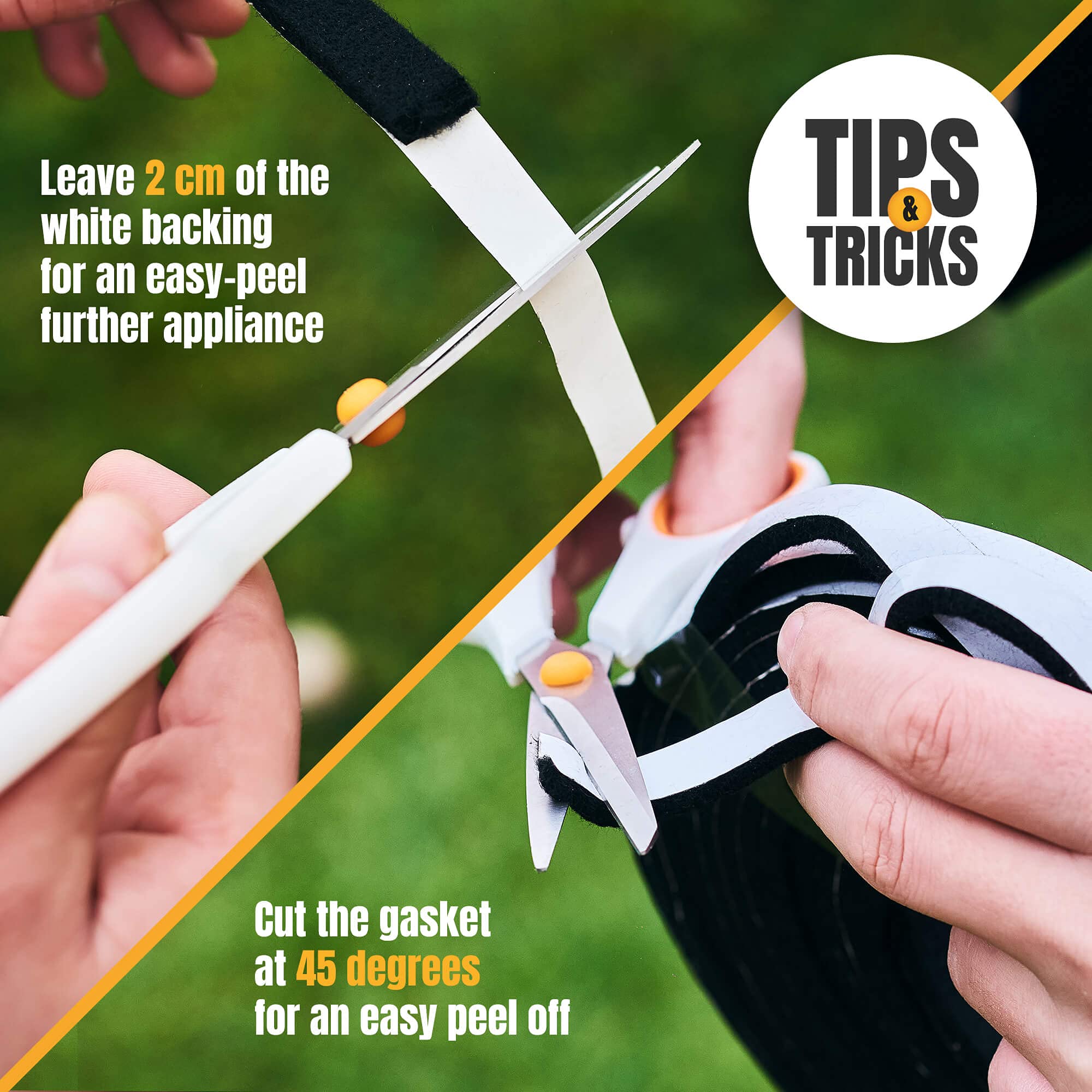 Smoker Chef universal-fit gasket fits a wide range of grills for easy replacement.