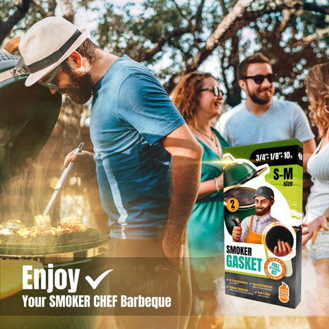 Smoker Chef universal S-M fit for Big Green Egg grills.