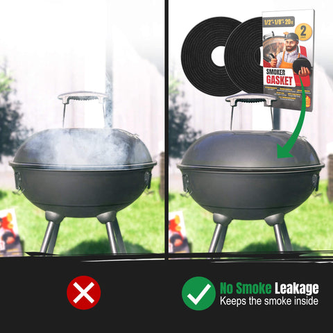 Smoker Chef universal-fit gasket works with many smokers for consistent performance.