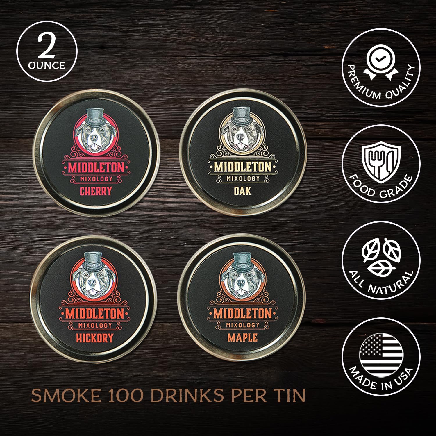 SmokeTop hickory wood chips add a bold smoky note to drinks