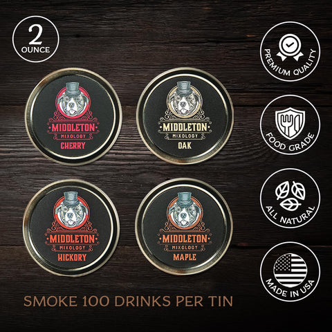 SmokeTop hickory wood chips add a bold smoky note to drinks