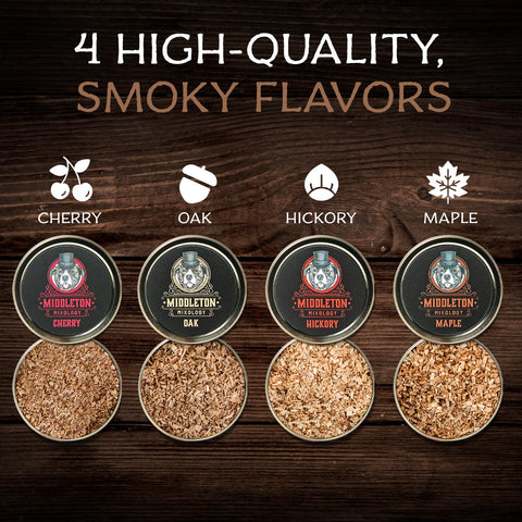 SmokeTop maple wood chips provide subtle sweetness for beverages