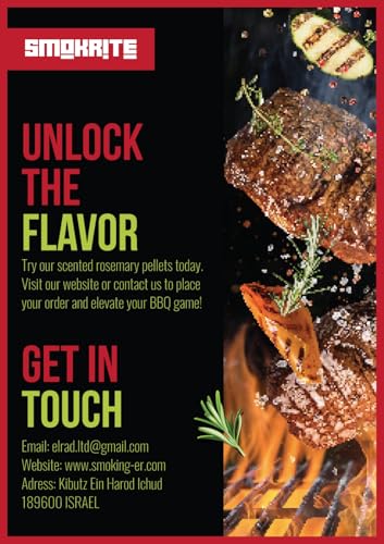 SMOKRITE rosemary wood pellets produce a savory aroma during cooking.