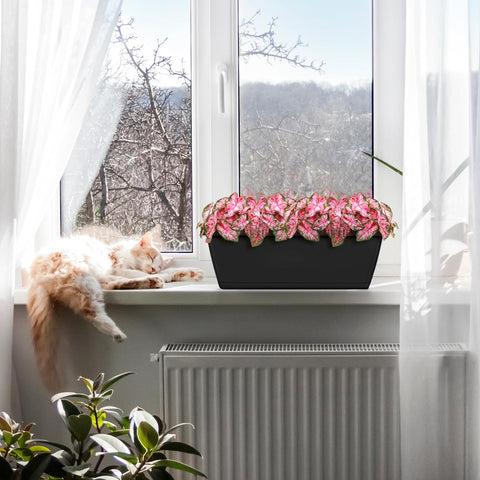 smusei balcony-ready planter set brightens outdoor spaces with herbs