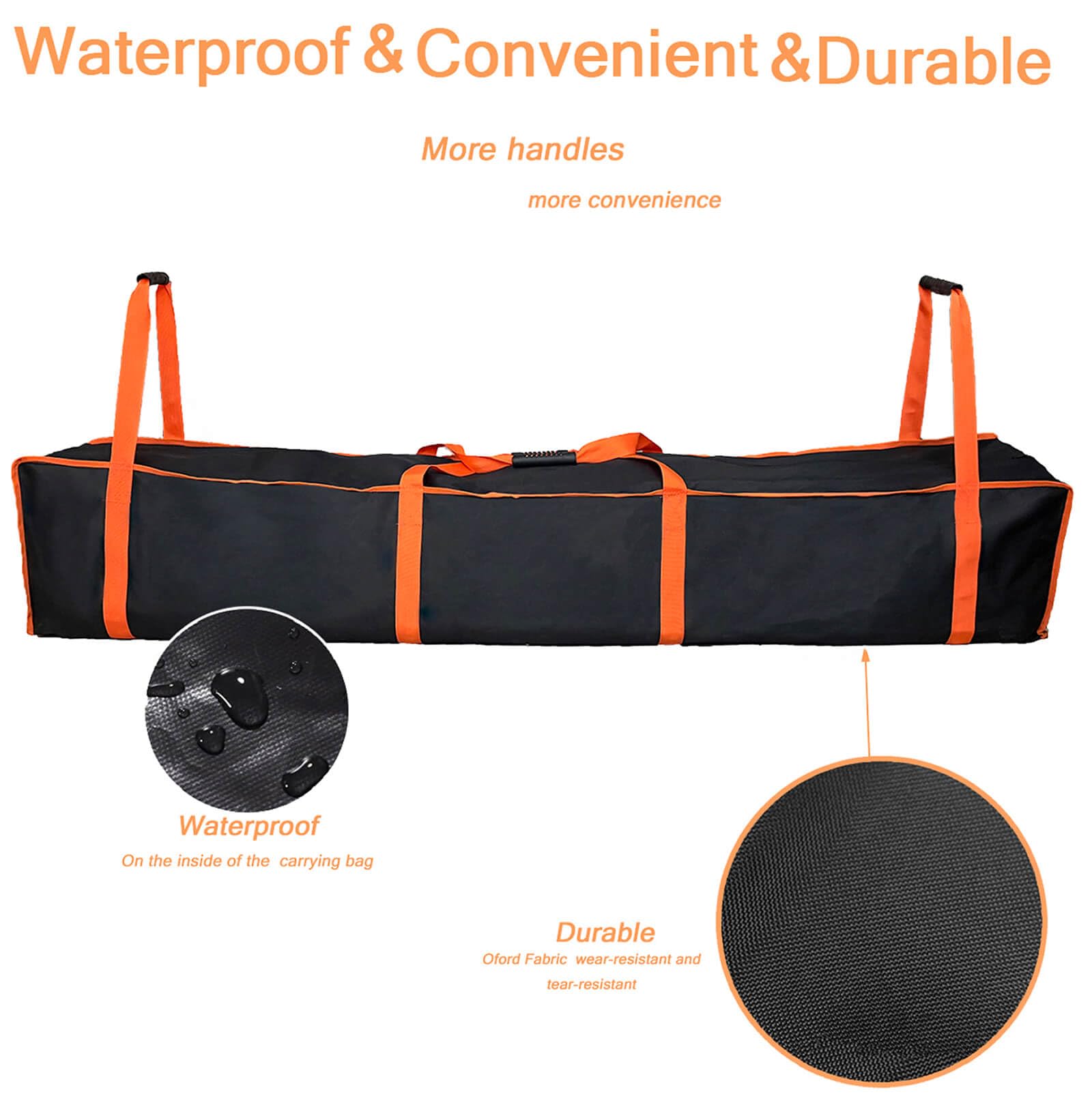 Smyhlf-us large tent storage bag zipper opening for easy packing and access