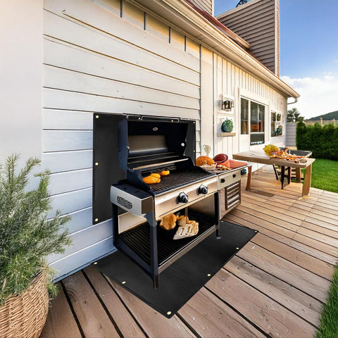 Smyhlf-us outdoor grill mat-fence protection keeps oil off fencing