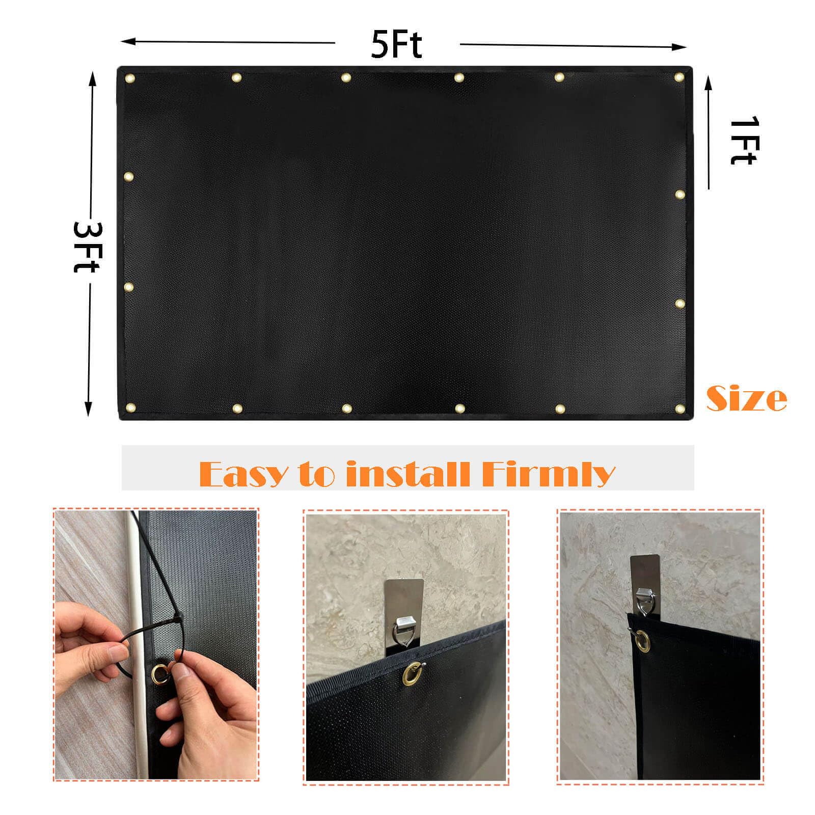 Smyhlf-us 3x5 shield doubles as balcony privacy screen when needed