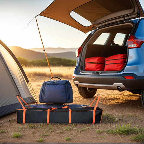 Smyhlf-us spacious storage bag fits tents, canopy frames, and umbrellas.