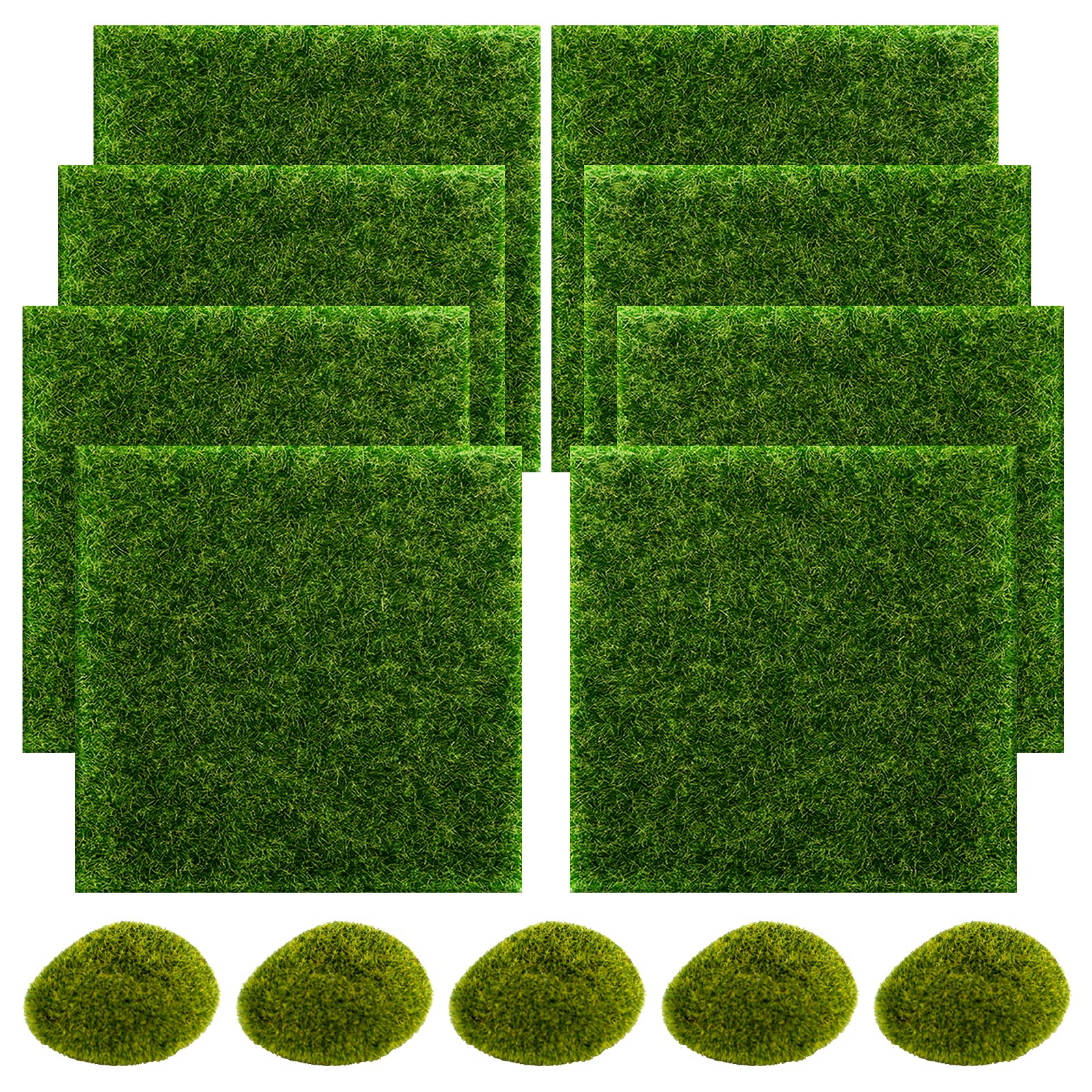 Snail Garden fairy grass patch, 6x6 inch, ideal for quick DIY landscapes.