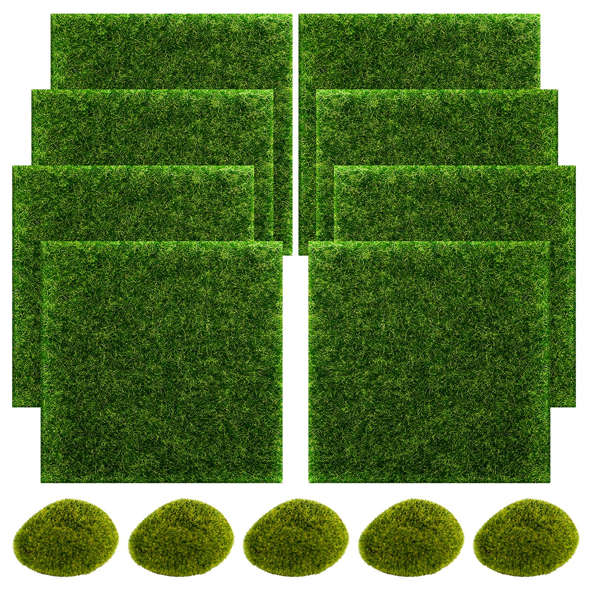 Snail Garden fairy grass patch, 6x6 inch, ideal for quick DIY landscapes.