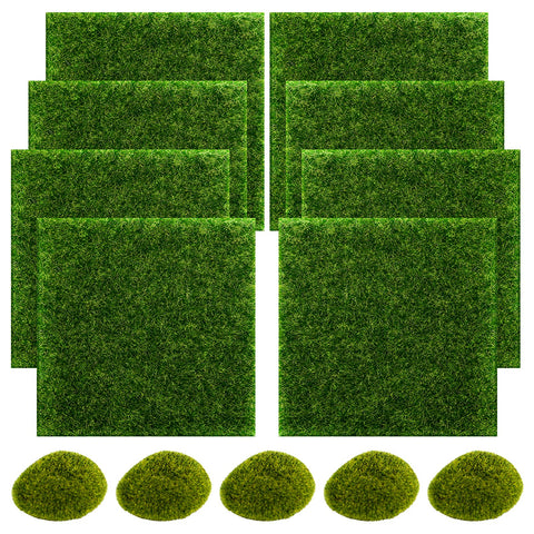 Snail Garden fairy grass patch, 6x6 inch, ideal for quick DIY landscapes.