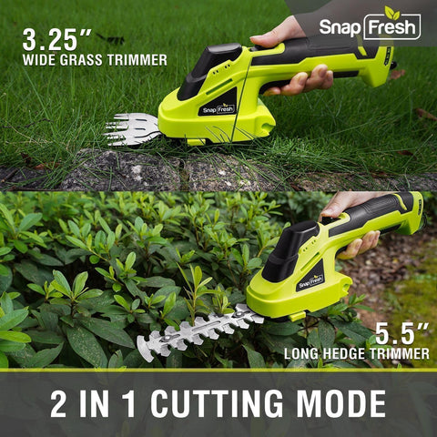 SnapFresh 2-in-1 tool blade assembly for versatile yard work.