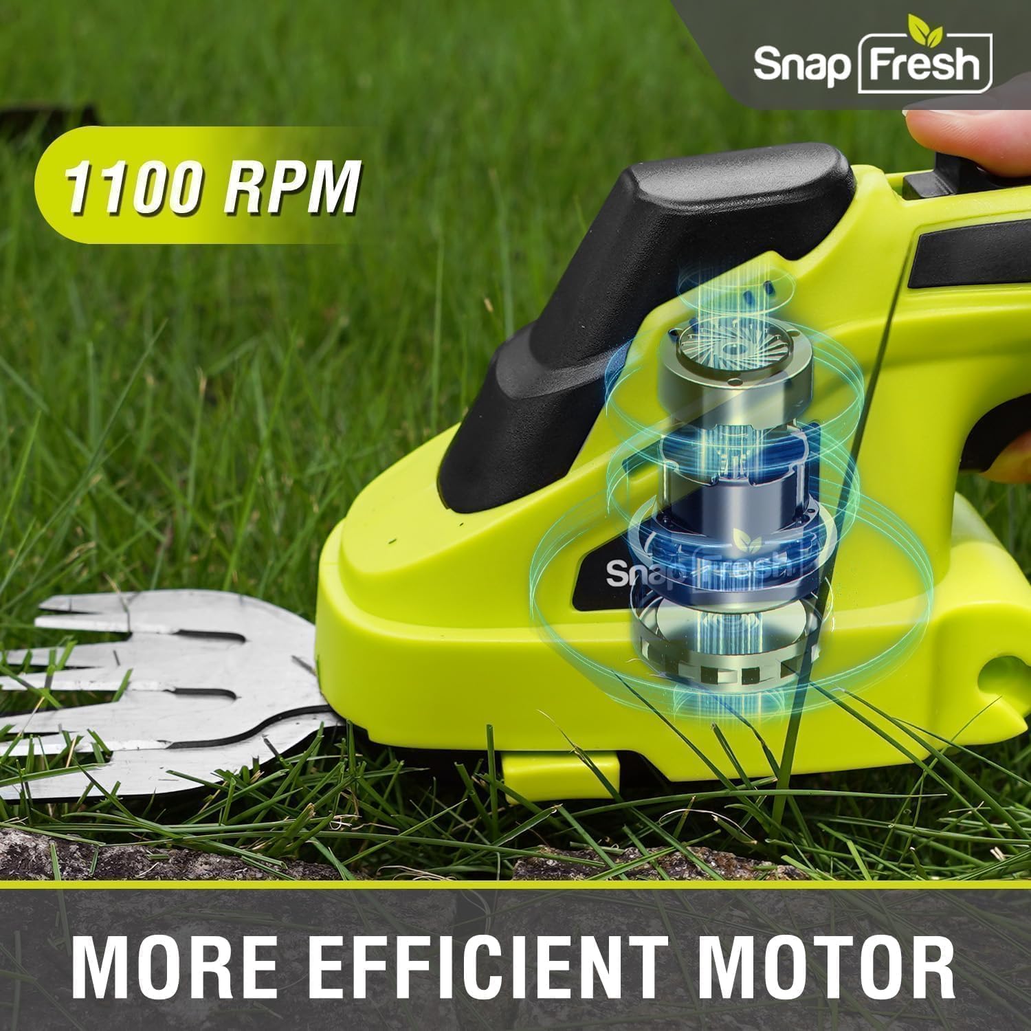 SnapFresh 65Mn steel blades stay sharp for long-lasting cuts.