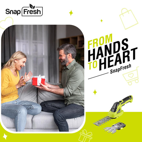 SnapFresh battery and charger included for ready-to-use setup.