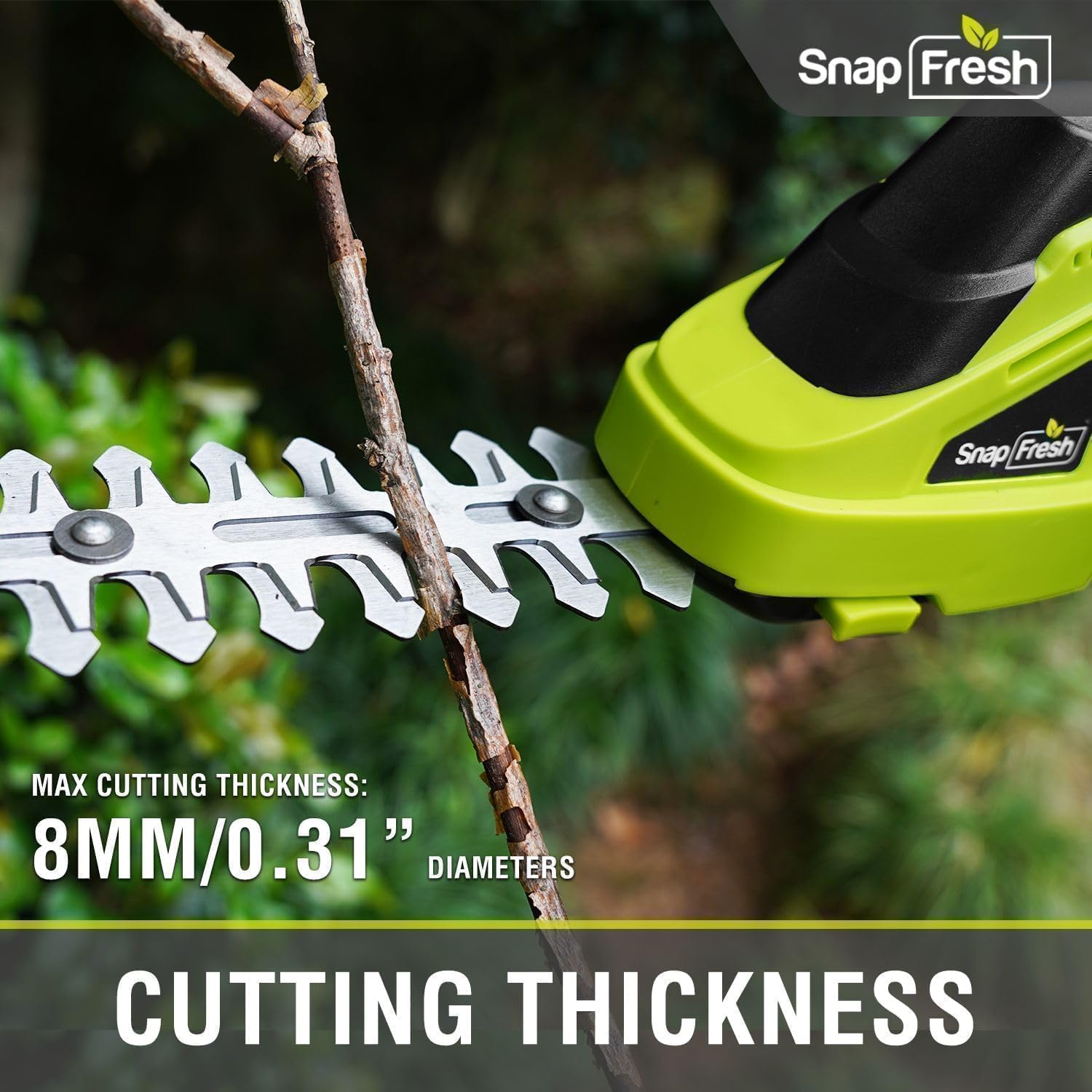 SnapFresh lightweight ergonomic grip reduces fatigue during use.