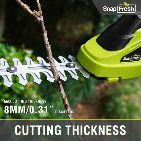 SnapFresh lightweight ergonomic grip reduces fatigue during use.