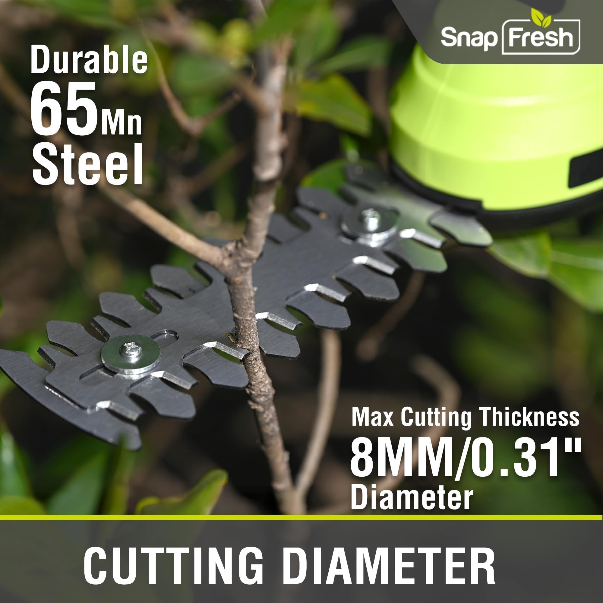 SnapFresh ultra-lightweight handle for easy one-handed use