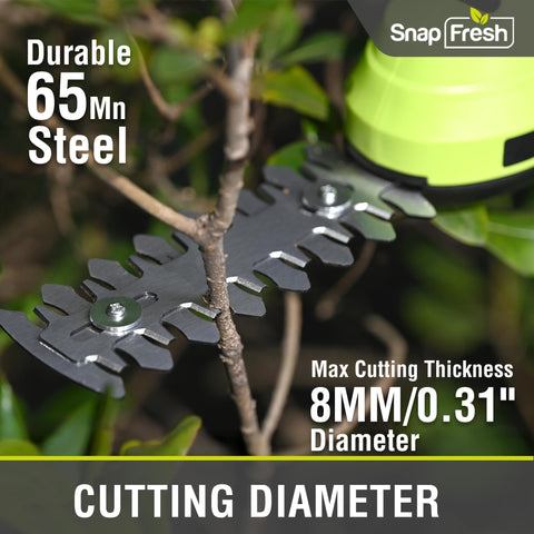 SnapFresh ultra-lightweight handle for easy one-handed use