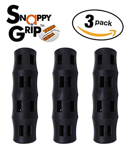 Snappy Grip handle fitting over bucket wire bail to reduce hand fatigue