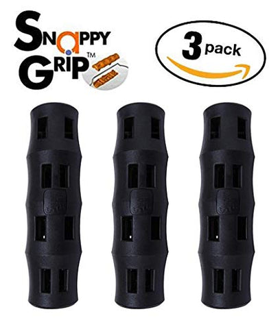 Snappy Grip handle fitting over bucket wire bail to reduce hand fatigue