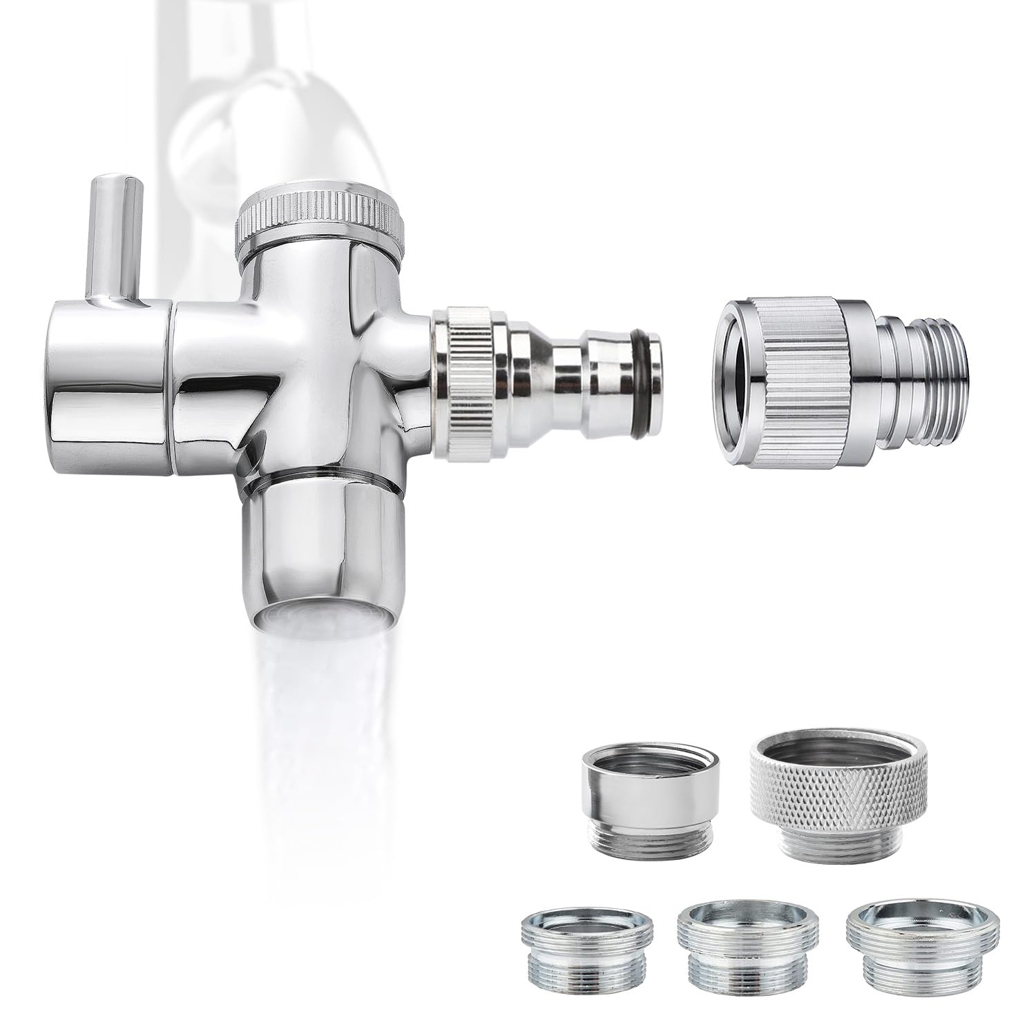 Sneatup faucet aerator close-up demonstrates brass construction for durable outdoor use.