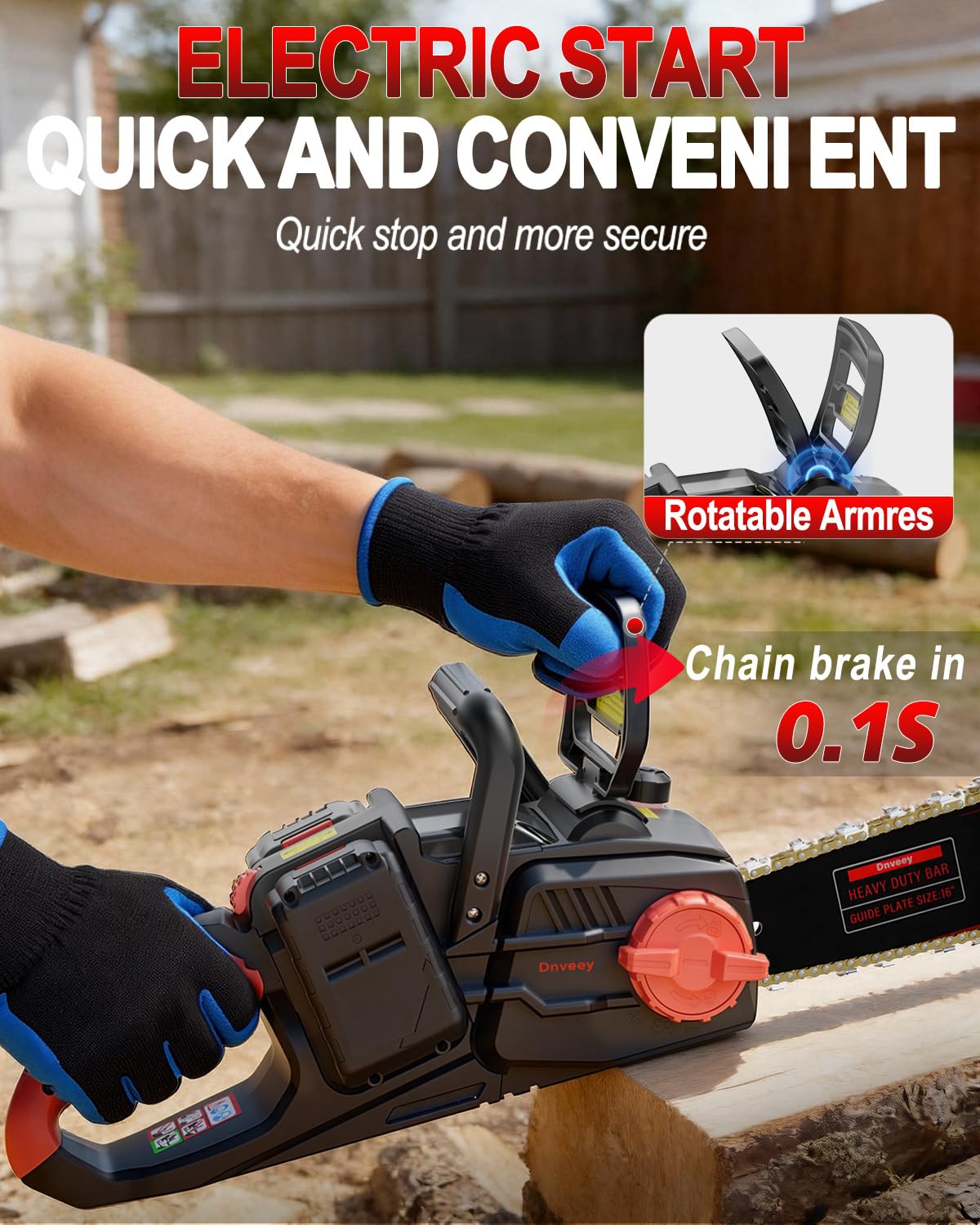 Snoonwee tool-free chain tensioning allows on-the-fly adjustments.