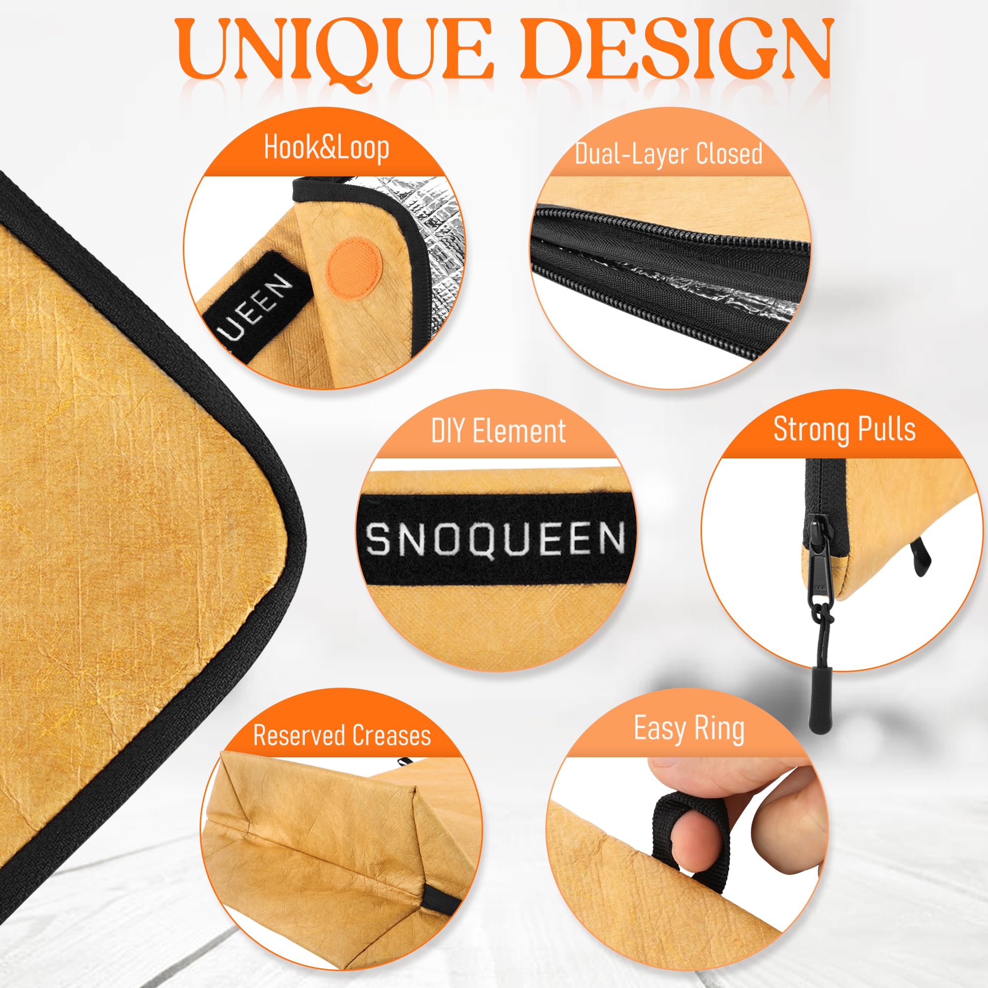SNOQUEEN BBQ Blanket PRO leakproof interior stays clean
