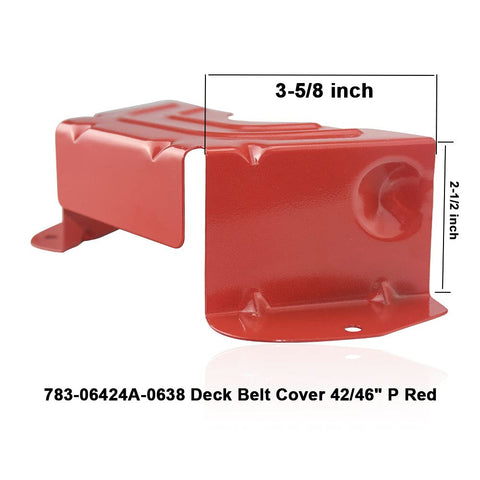 SnowBear belt cover 783-06424A-0638 replacement in red for quick fit