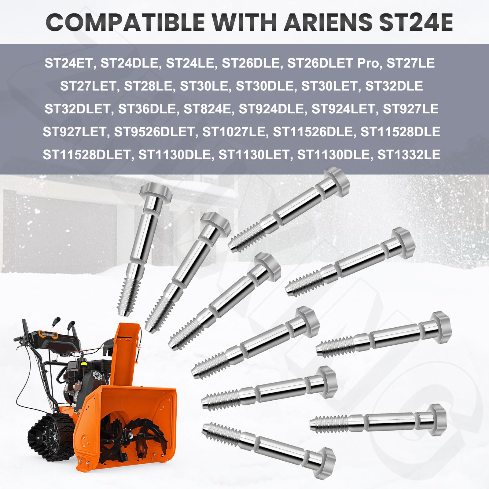 Snowbear durable steel construction for reliable performance in winter conditions.
