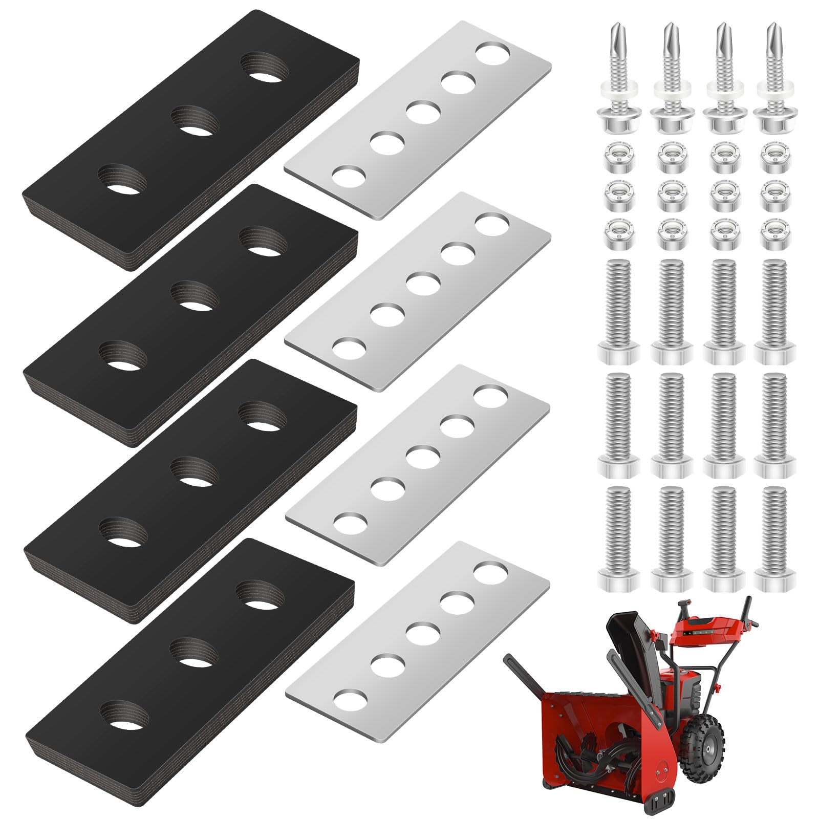 SnowBear impeller kit front view showing universal 4-blade design for better snow throw