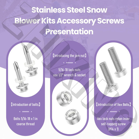 SnowBear kit in use on a two-stage snow blower for reliable performance