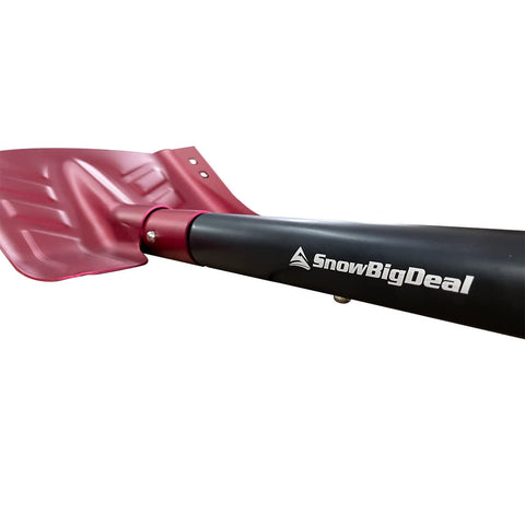 SnowBigDeal Emergency Snow Shovel detachable handle fits into backpacks.