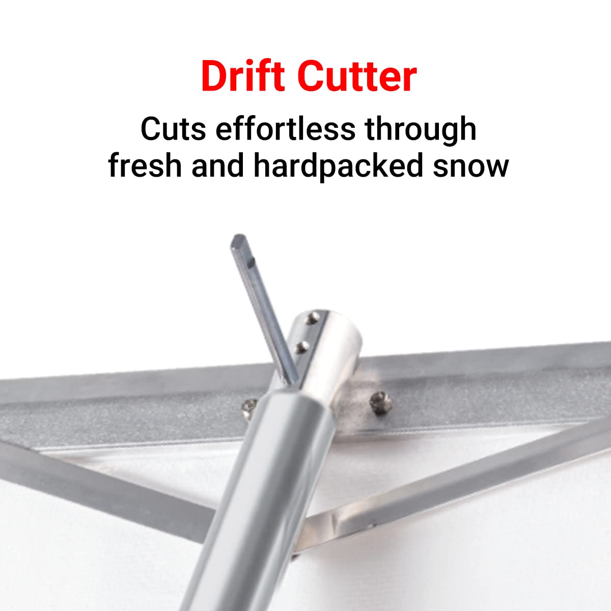 Snowpeeler tear-resistant 10ft slide enables durable, fast snow removal.