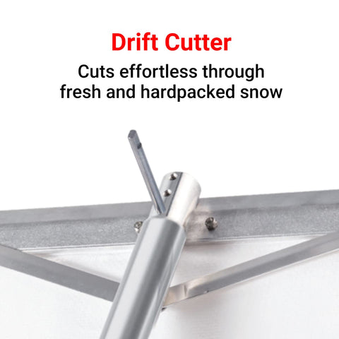 Snowpeeler tear-resistant 10ft slide enables durable, fast snow removal.