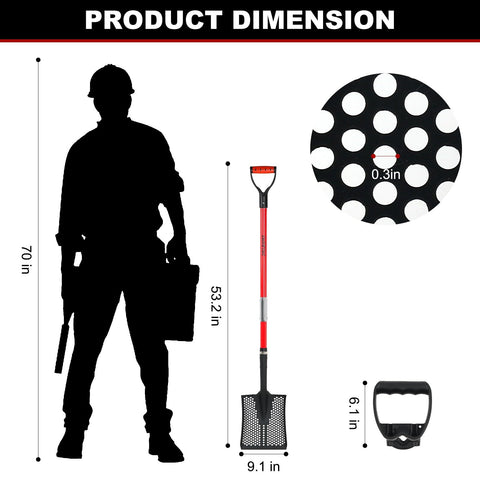 SNSZNMY shovel ready for beach and farm tasks across different outdoor environments