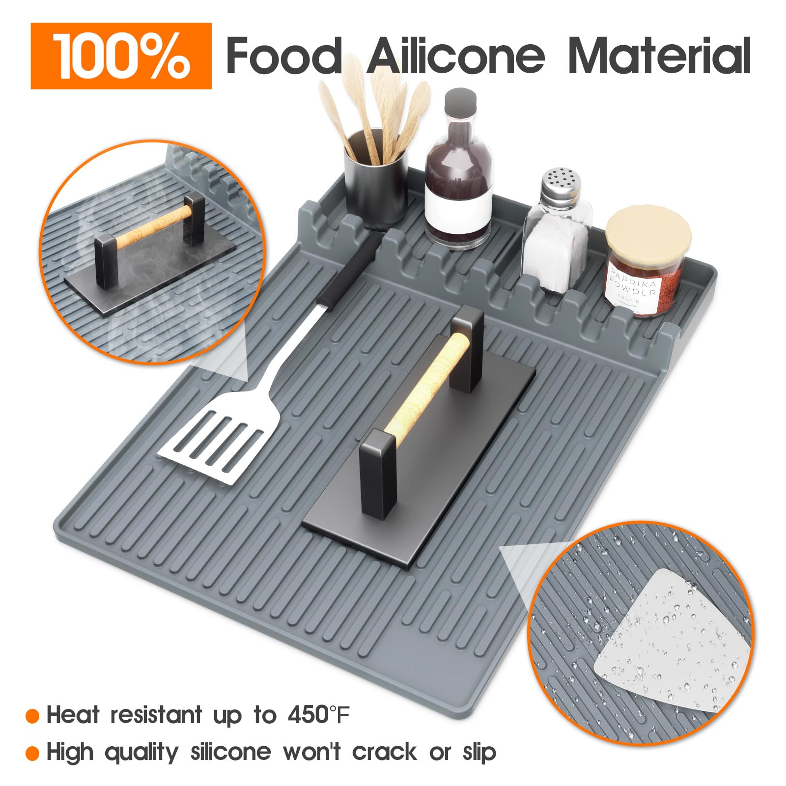 Snuggery compatible with many side shelves on Blackstone griddles.