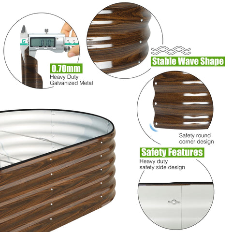 SnugNiture bottomless frame enhances drainage and soil permeability.