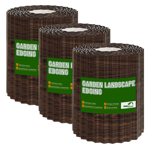 SnugNiture corrugated garden edging with 8x20 panels for sturdy borders.