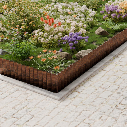 Close-up view of SnugNiture corrugated pattern adds modern style to borders.