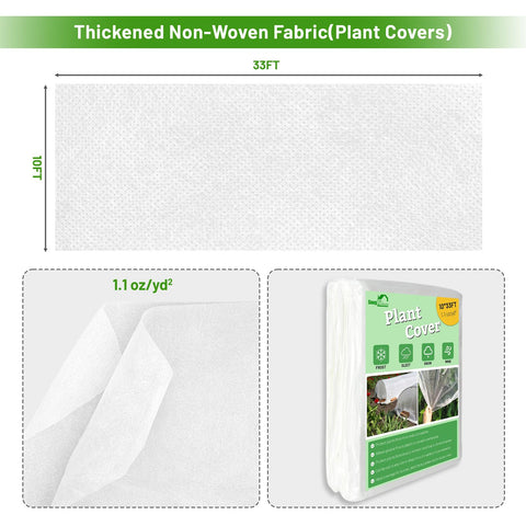 SnugNiture lightweight row cover lets rain and sun through while guarding vegetables.