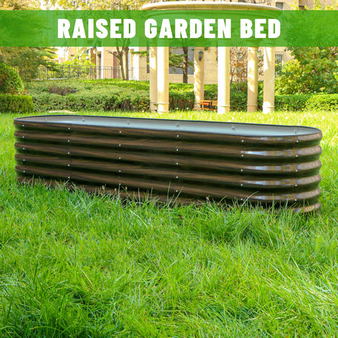 SnugNiture galvanized panels reveal 24-inch depth for deep-root vegetables.