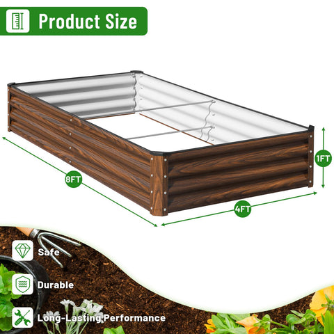 SnugNiture galvanized raised garden bed assembly image showing easy setup.