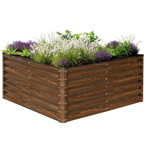 SnugNiture galvanized raised garden bed 4x4 provides sturdy, long-lasting growing space for vegetables