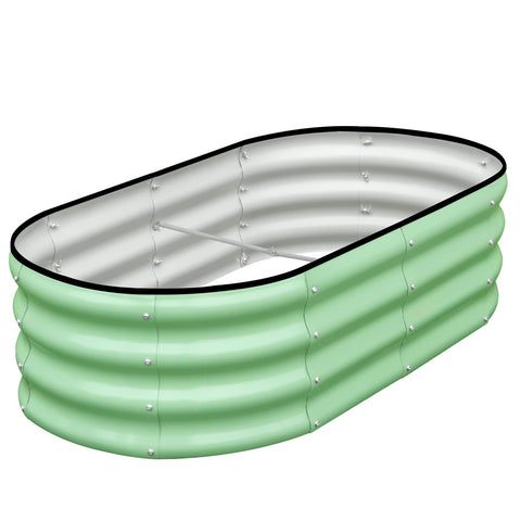 SnugNiture galvanized raised bed assembly for easy outdoor planting