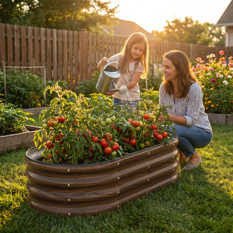 SnugNiture bottomless frame enhances drainage for healthier root growth.