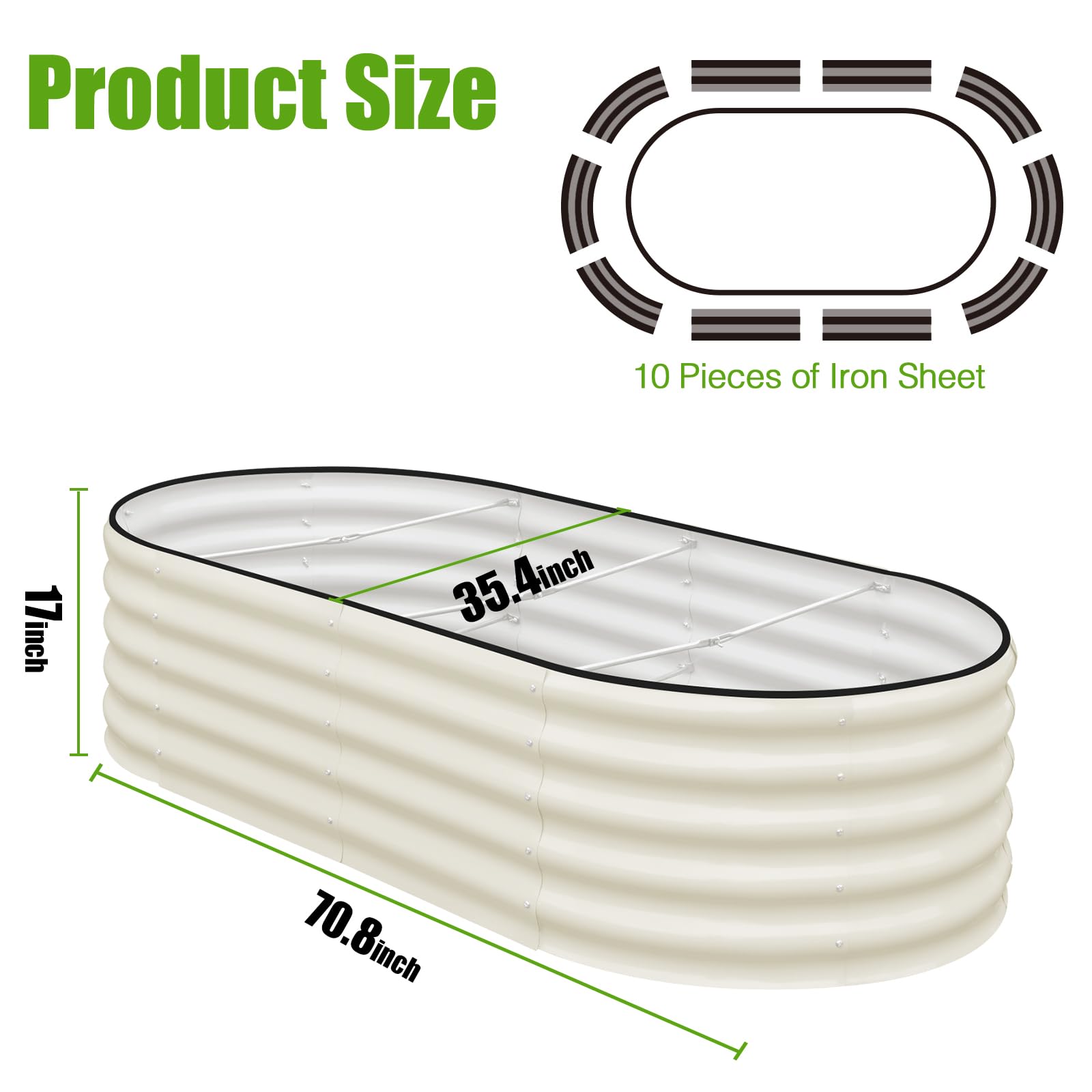 SnugNiture oval bed, right view, bottomless design enhances drainage for healthier roots.